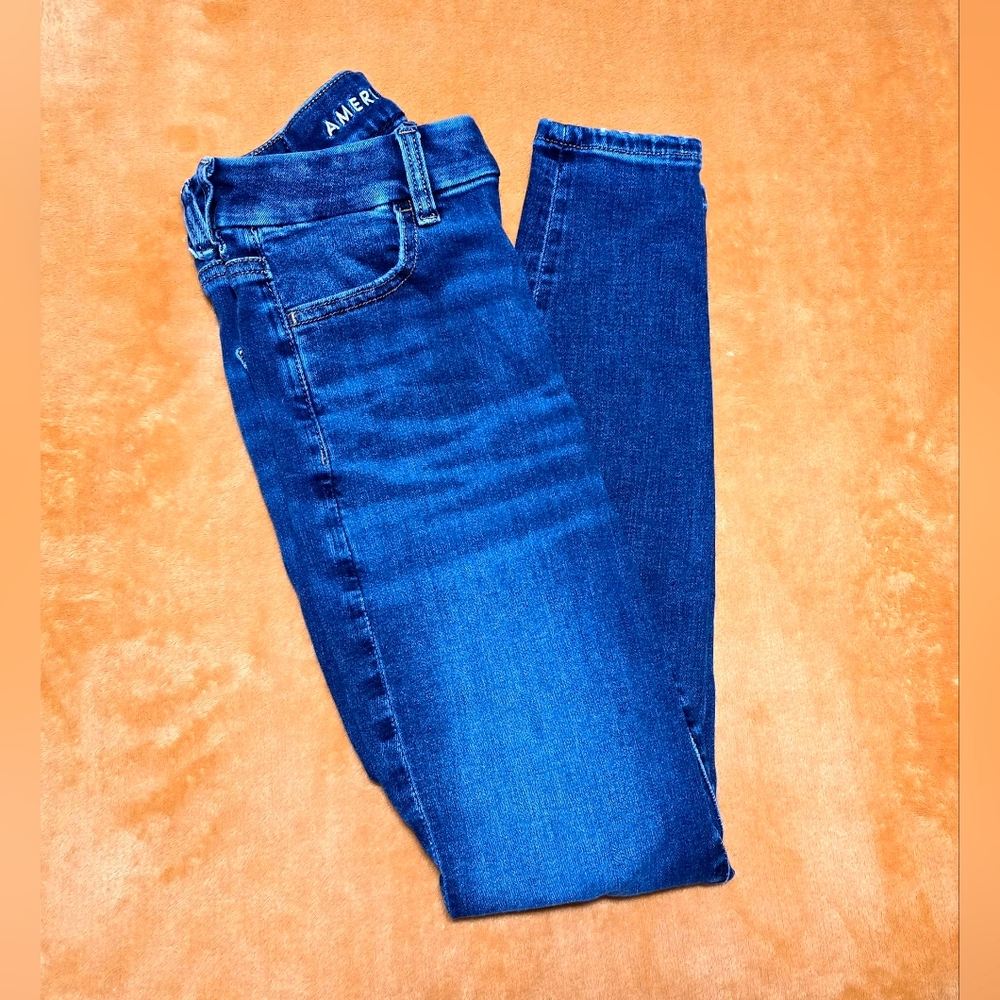 American Eagle Curvy Hi-Rise Jeggings Womens Sz 00 Comfort Stretch Bottoms